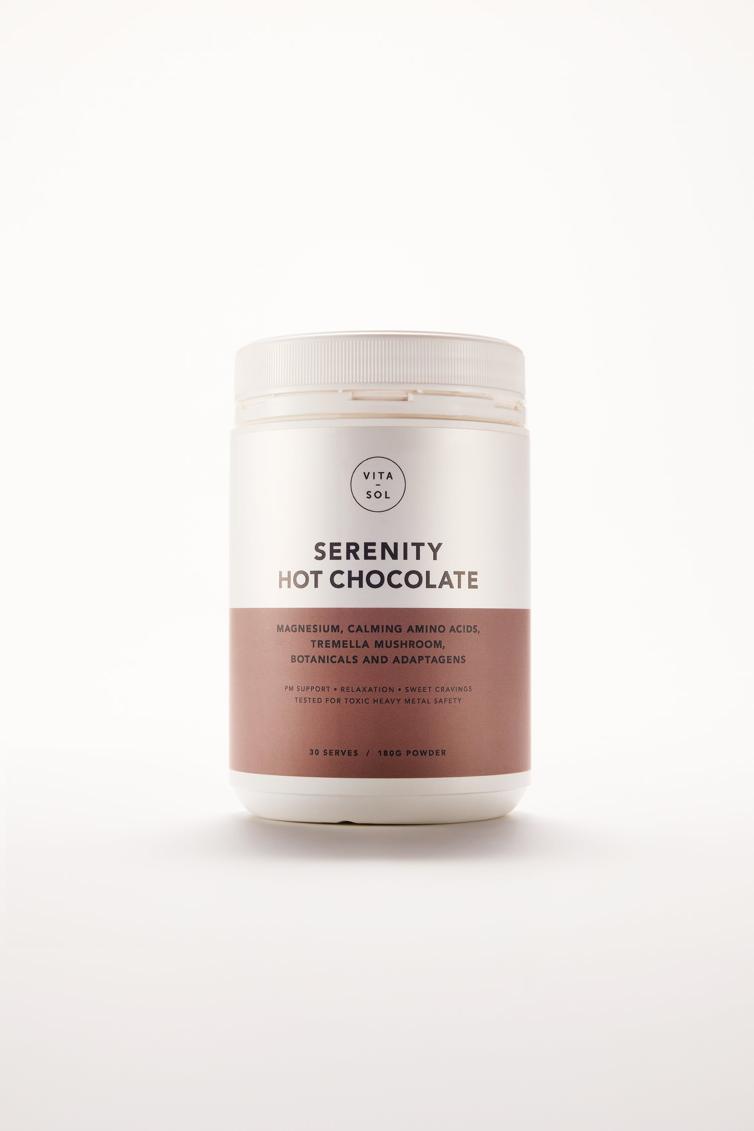 NEW PRODUCT: VITAL-SOL Serenity Hot Chocolate 180g