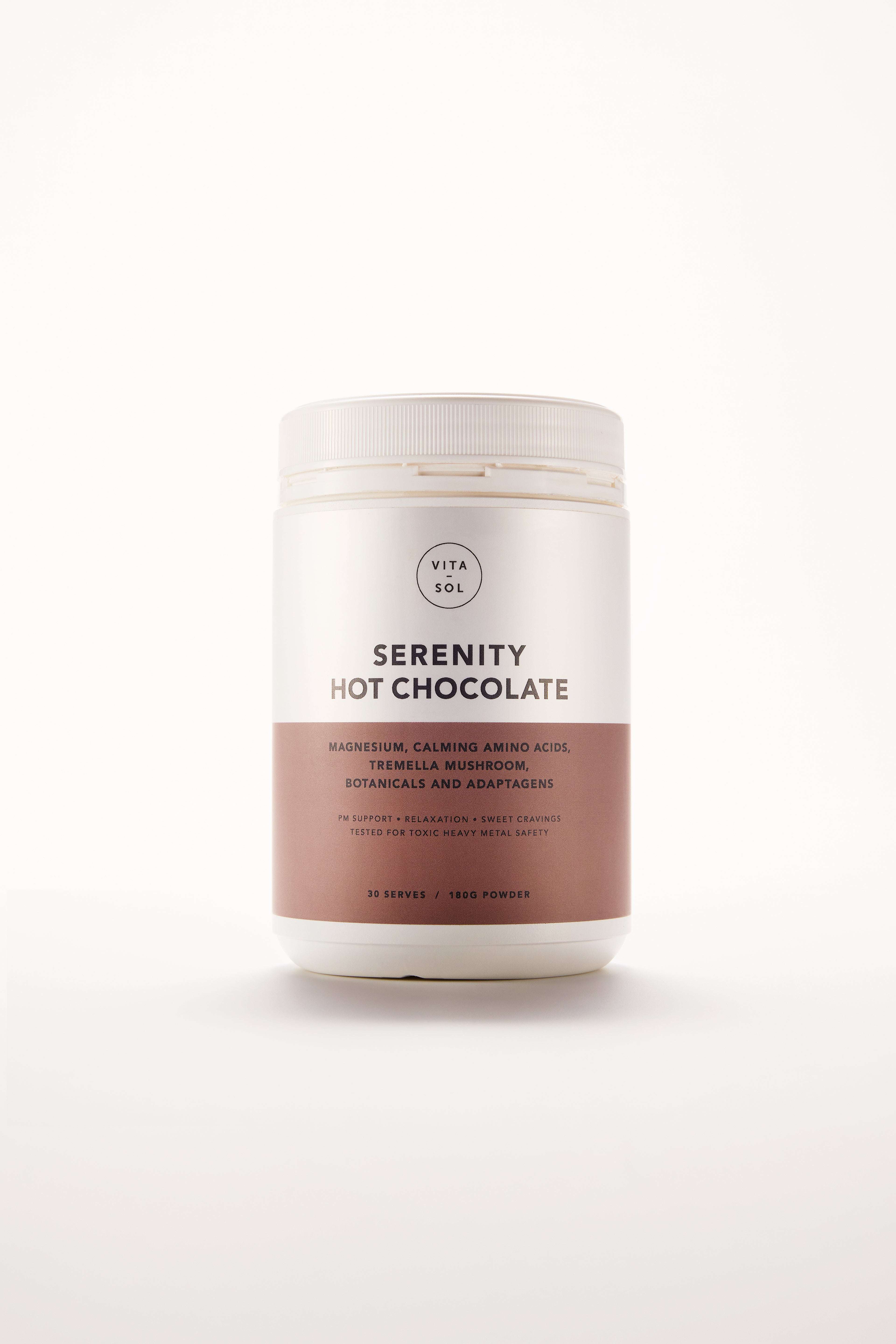 NEW PRODUCT: VITAL-SOL Serenity Hot Chocolate 180g