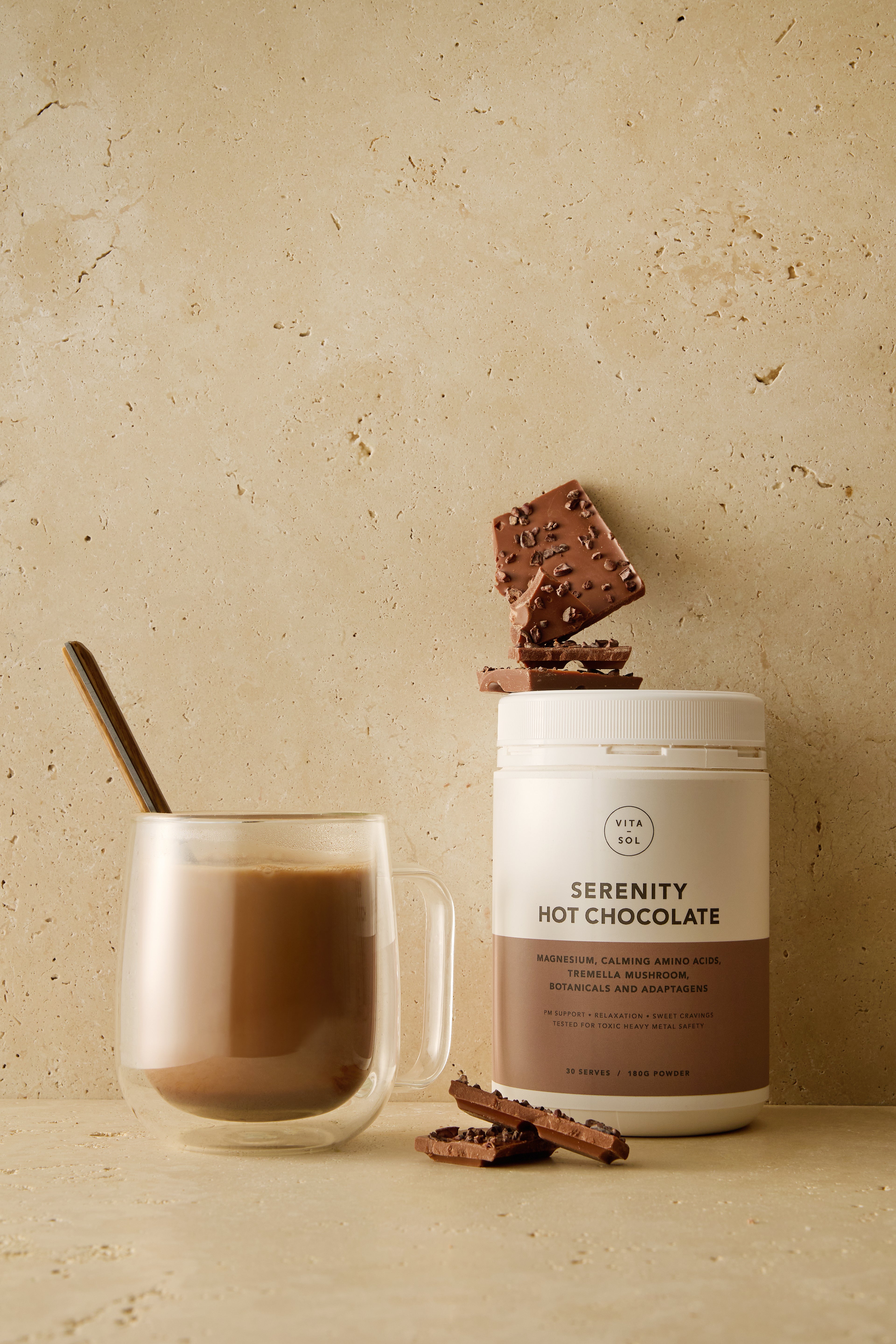 NEW PRODUCT: VITAL-SOL Serenity Hot Chocolate 180g