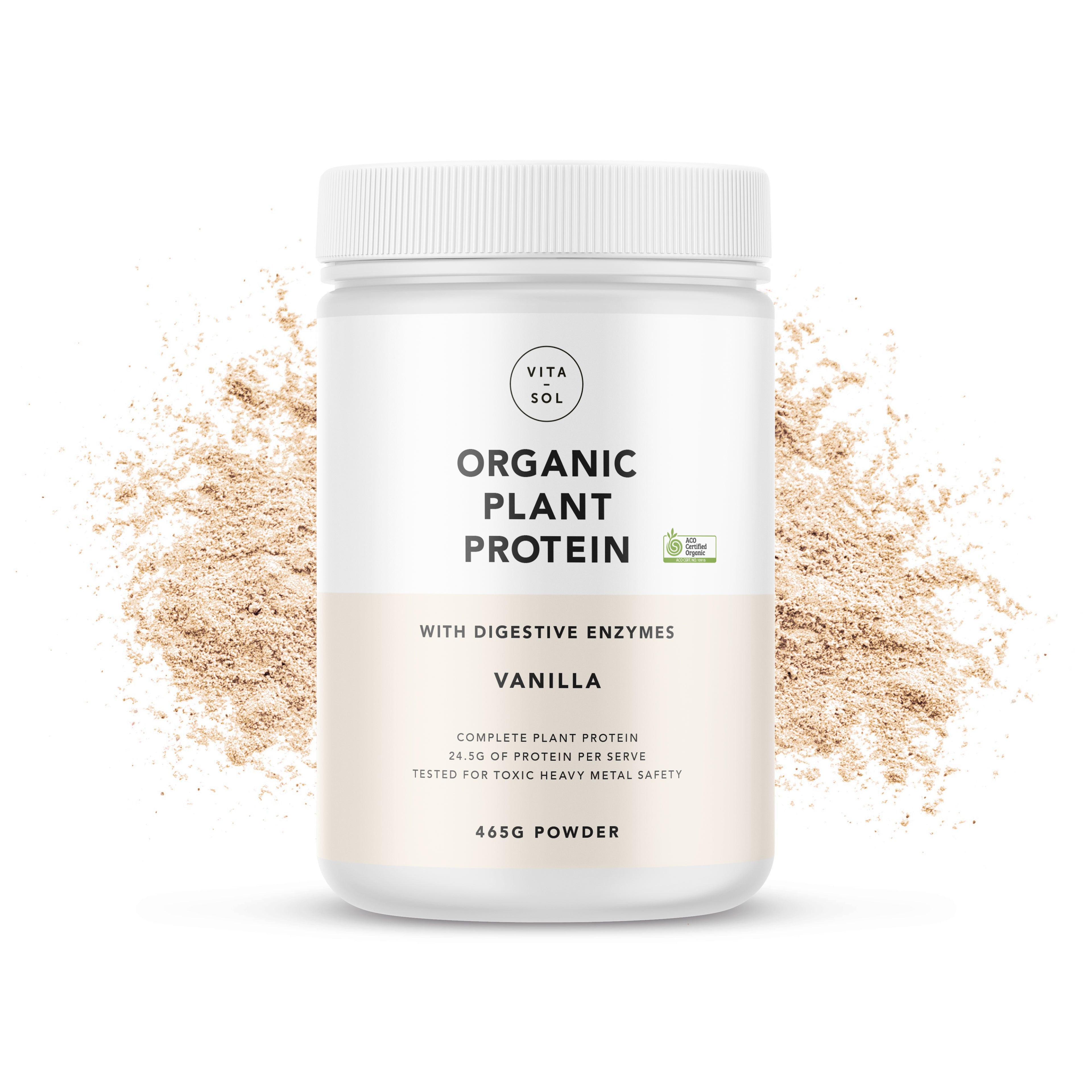 VITA-SOL Organic Plant Protein Vanilla 560g