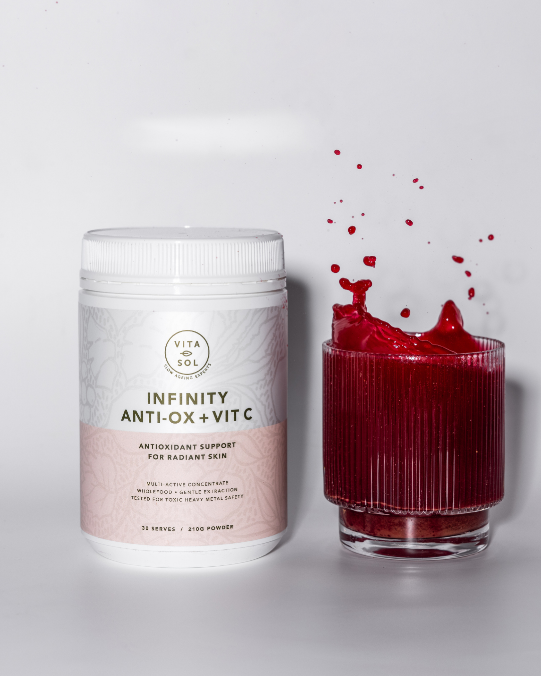 VITA-SOL Infinity Anti-Ox + Vit C Ingestible Skin Support 210g