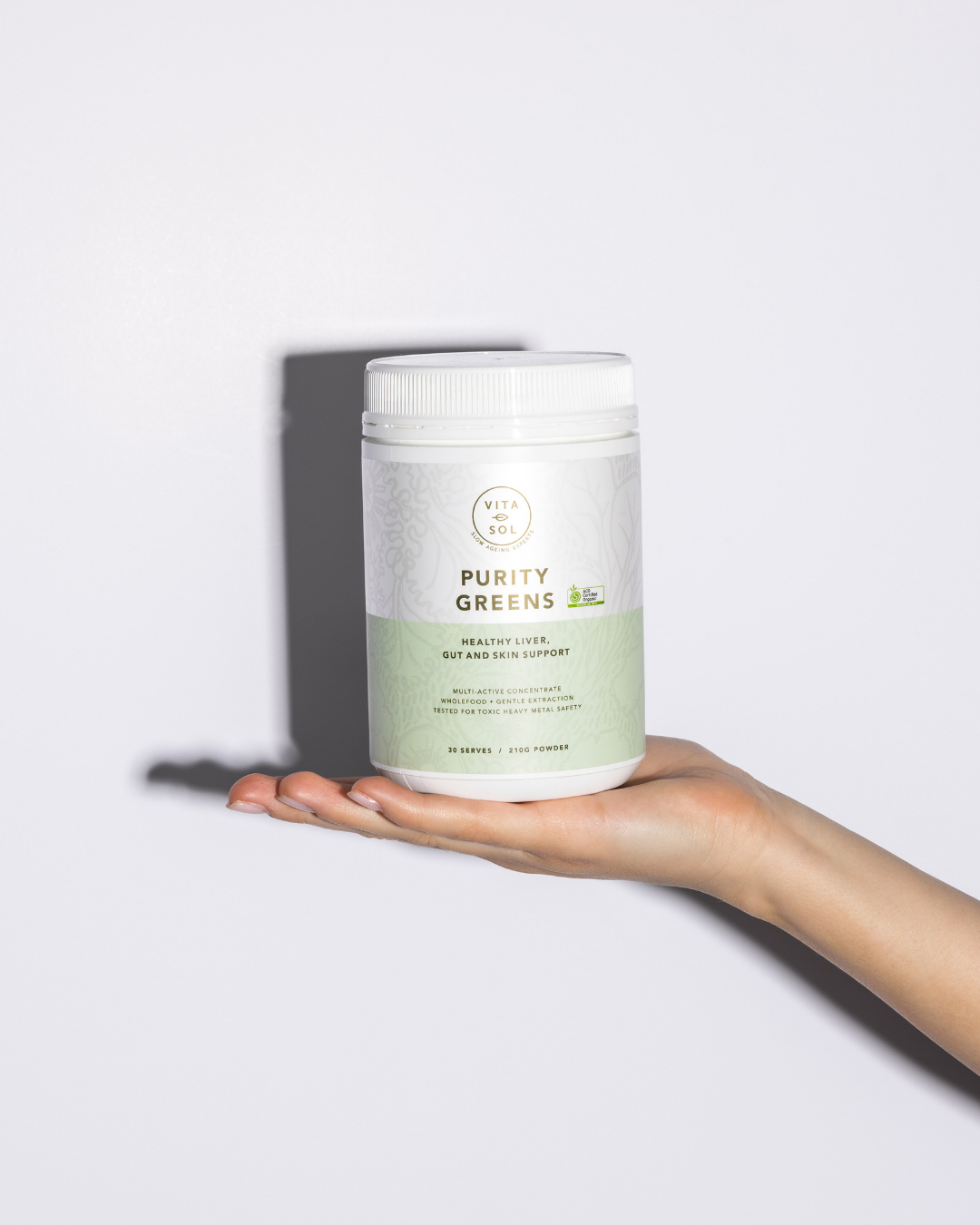 VITA-SOL Purity Greens Ingestible Skin Support 210g